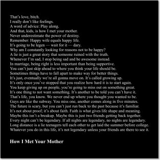 How I Met Your Mother Quotes Posters and Art